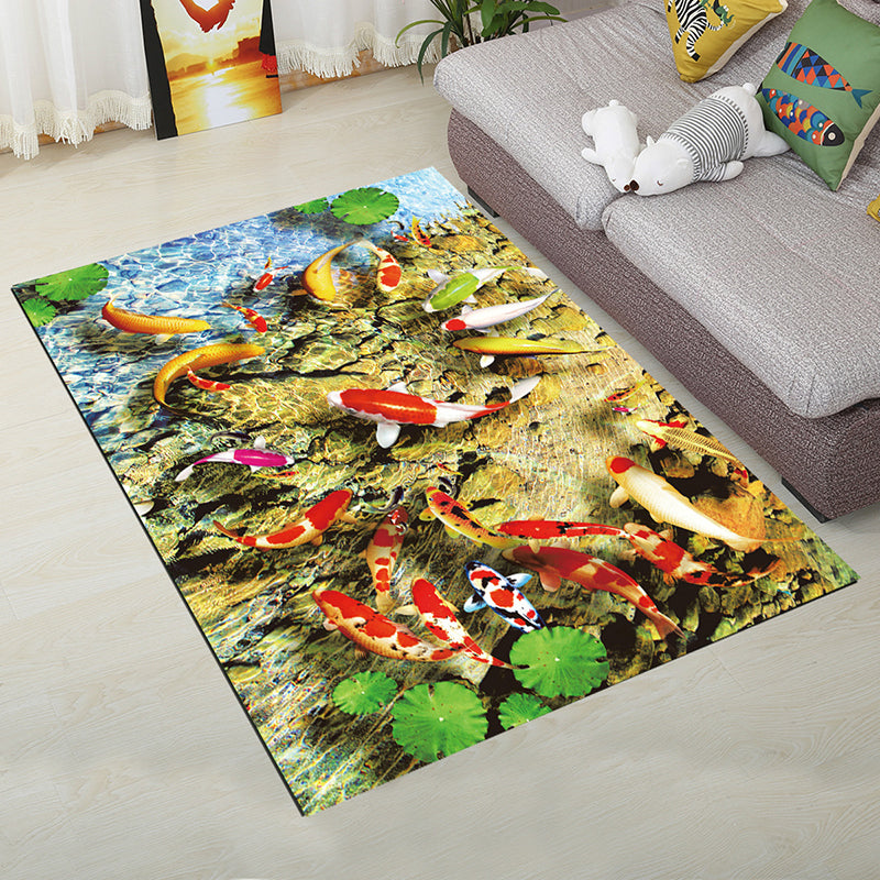 BowLift | Personality Scandinavian Carpet Multi Colors 3D Print Scenery Carpet Washable Non-slip Stain-resistant Rug for Home