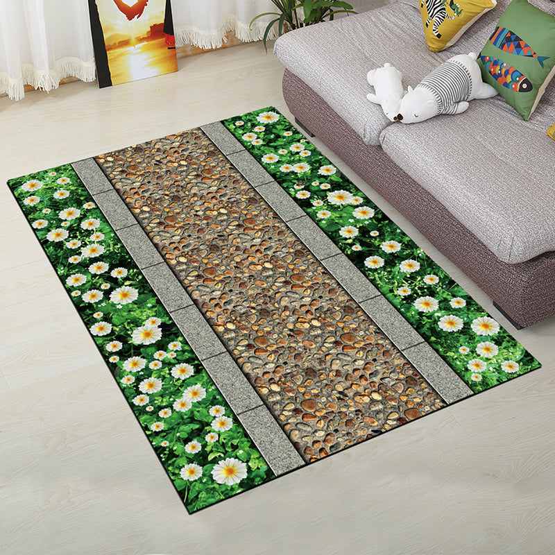 BowLift | Personality Scandinavian Carpet Multi Colors 3D Print Scenery Carpet Washable Non-slip Stain-resistant Rug for Home