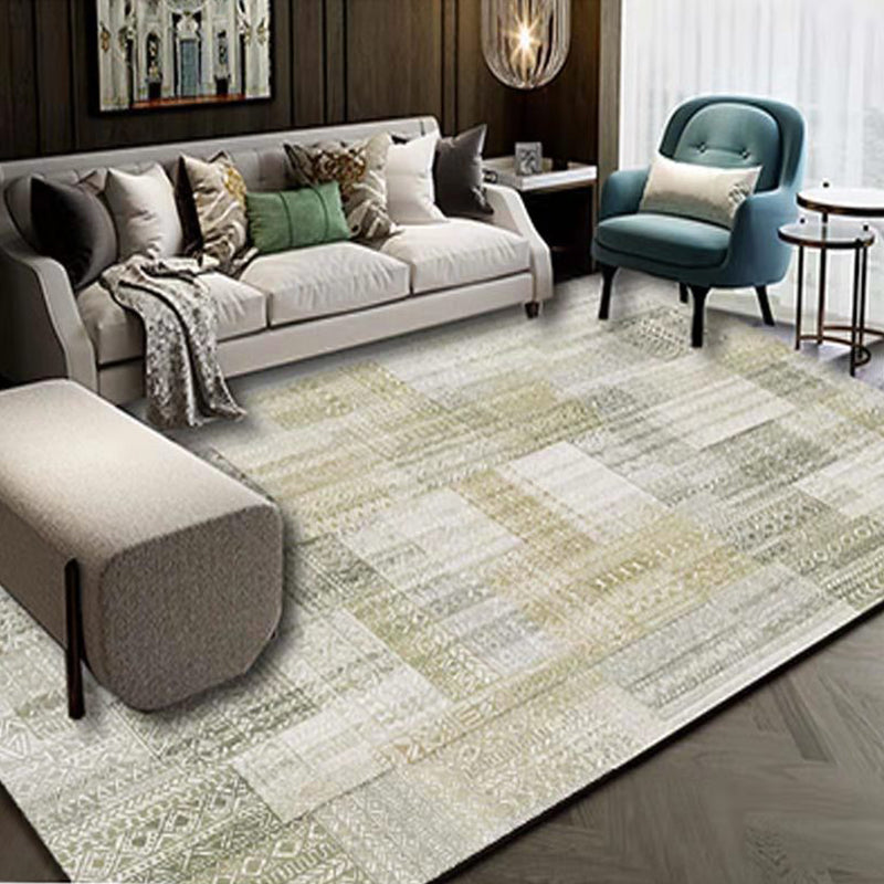 BowLift | Multicolor 3D Illusion Geometry Rug Polyester Modernist Rug Non-Slip Pet-Friendly Machine Washable Rug for the Large Room