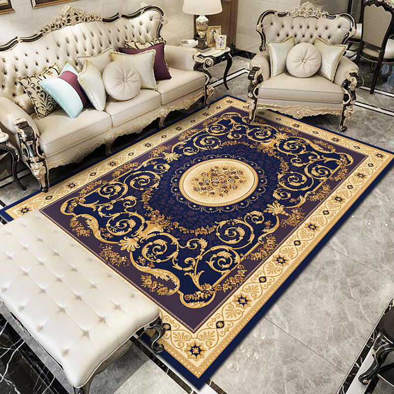 BowLift | Fancy Victoria Rug Multi-Colored Flower Rug Non-Slip Washable Pet-Friendly Rug for the Living Room