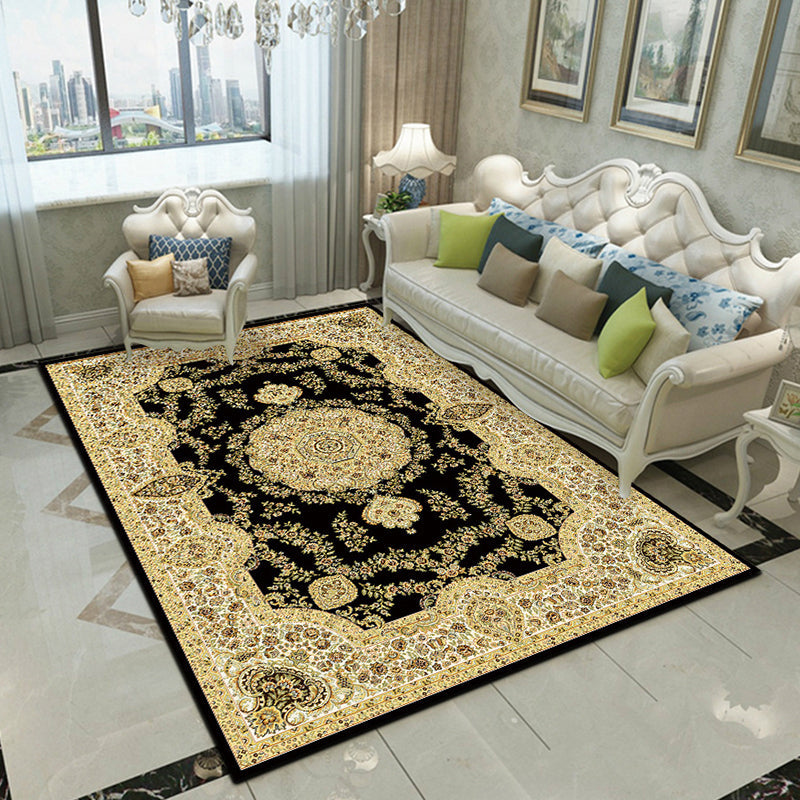 BowLift | Fancy Victoria Rug Multi-Colored Flower Rug Non-Slip Washable Pet-Friendly Rug for the Living Room