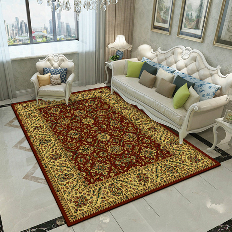 BowLift | Fancy Victoria Rug Multi-Colored Flower Rug Non-Slip Washable Pet-Friendly Rug for the Living Room