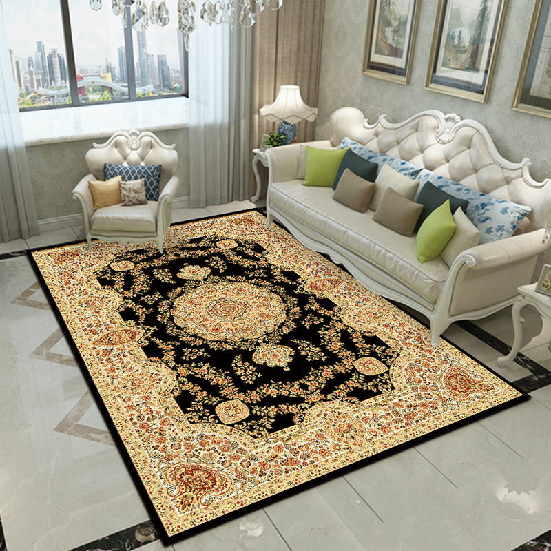BowLift | Fancy Victoria Rug Multi-Colored Flower Rug Non-Slip Washable Pet-Friendly Rug for the Living Room