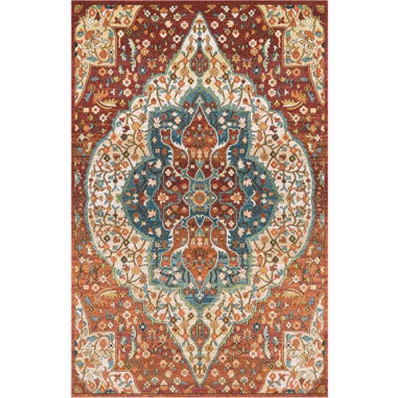 BowLift | Worn Moroccan Rug Multicolored Patterned Rug Non-Slip Machine Washable Stain Resistant Rug for Home