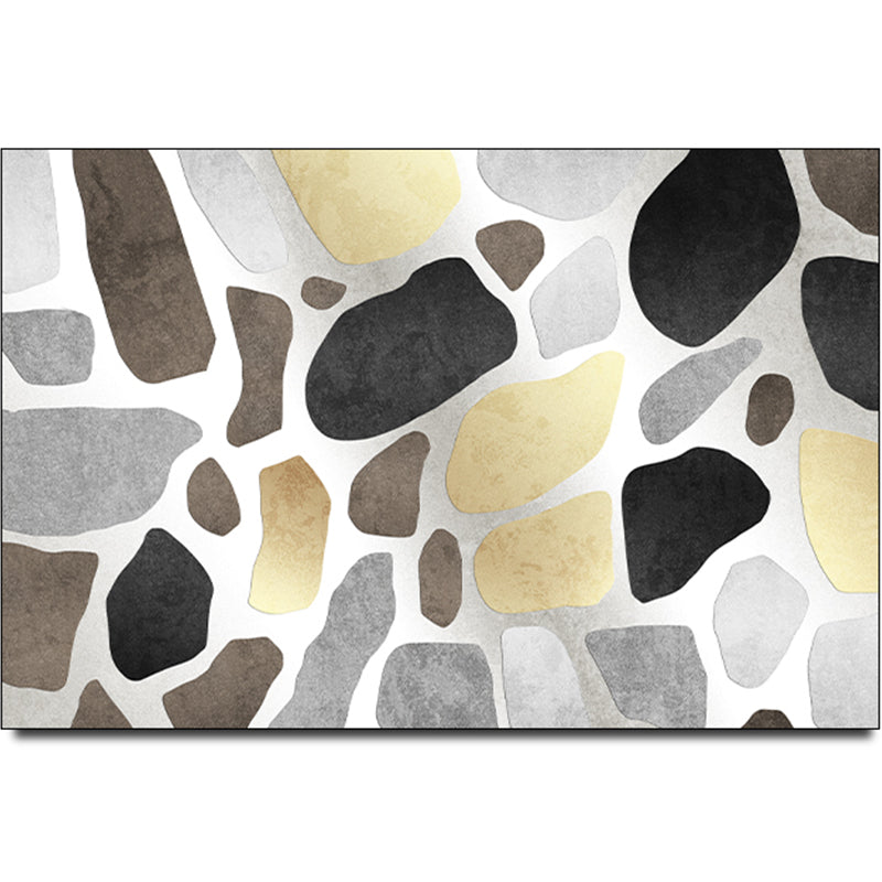 BowLift | Calming Multi Colors Nordic Rug Synthetic Geometric Rug Washable Stain Resistant Non-Slip Backing Rug for Living Room