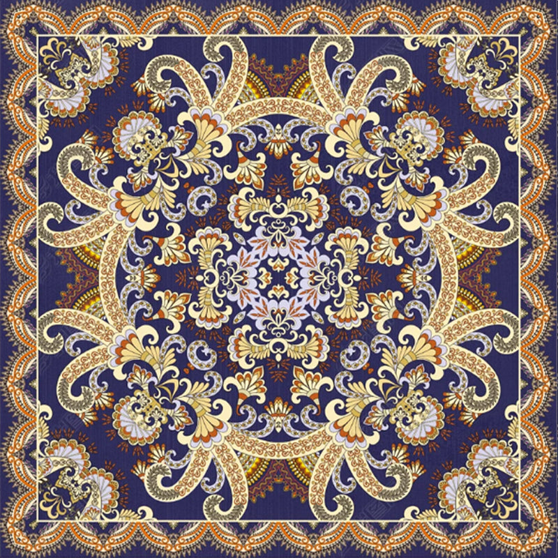 BowLift | Shabby Chic Floral Area Rug Multicolor Persian Carpet Polypropylene Anti-Slip Backing Washable Pet-Friendly Rug for Foyer