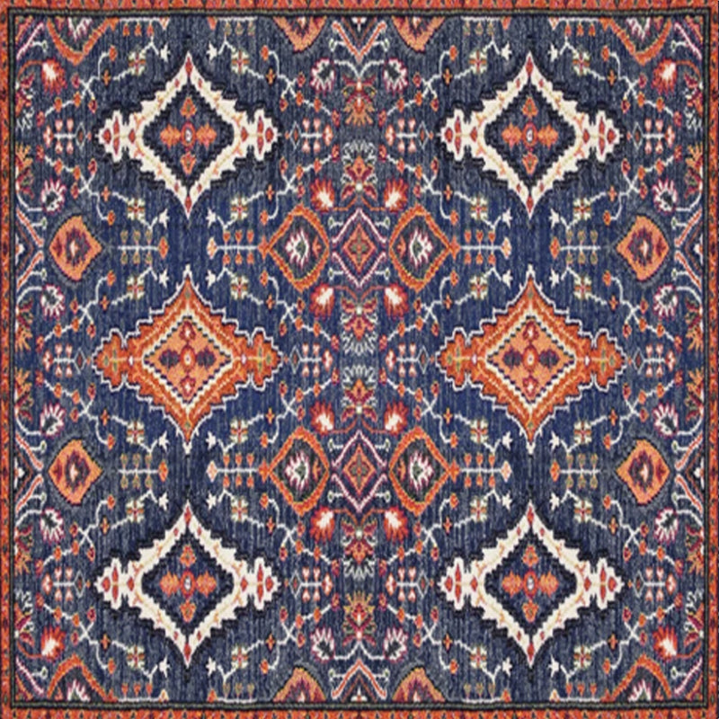 BowLift | Shabby Chic Floral Area Rug Multicolor Persian Carpet Polypropylene Anti-Slip Backing Washable Pet-Friendly Rug for Foyer