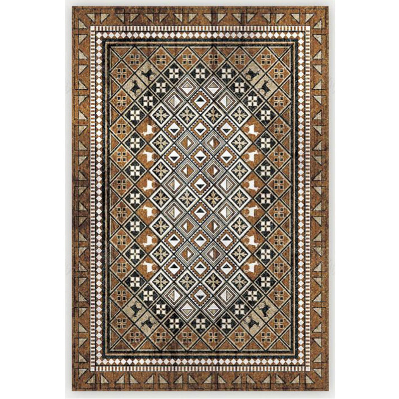 BowLift | Antique Moroccan rug with colorful geometric pattern, non-slip, pet-friendly, stain-resistant rug for the room