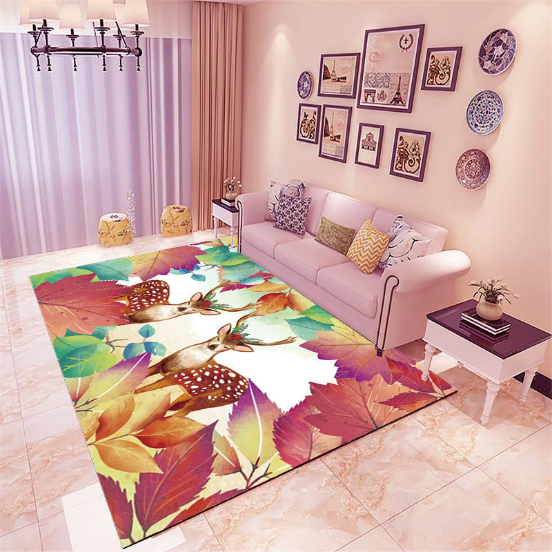 BowLift | Classic Multicolored Mandala Rug Synthetic Moroccan Rug Stain Resistant Slip Resistant Pet Friendly Rug for the Large Room