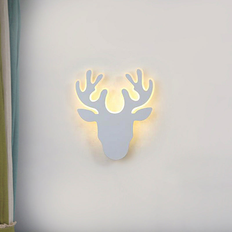 BowLift | Black/White Antler Wall Light Contemporary Acrylic LED Wall Lamp in Warm/White Light