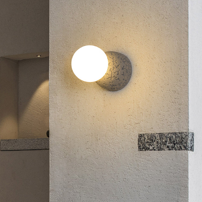BowLift | Resin-Cement Bell Wall Lamp Modern Style Single-Bulb Wall Lighting Fixture