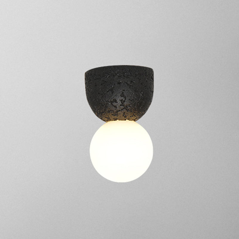 BowLift | Resin-Cement Bell Wall Lamp Modern Style Single-Bulb Wall Lighting Fixture