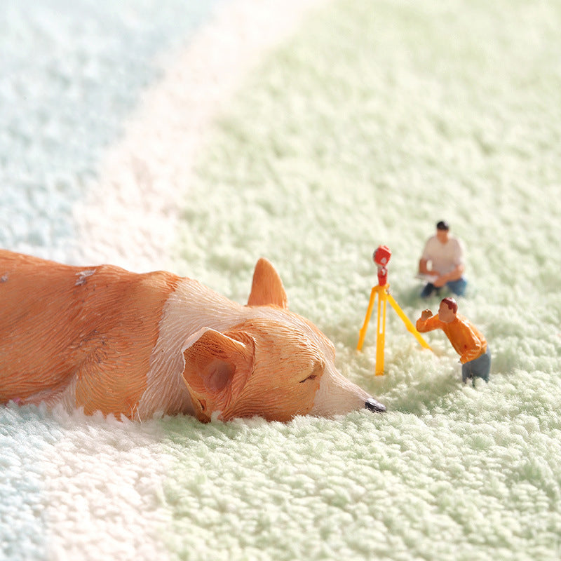 BowLift | Cute Animal Pattern Rug Multi-Color Synthetic Rug Anti-Slip Back Washable Rug for Kids Room