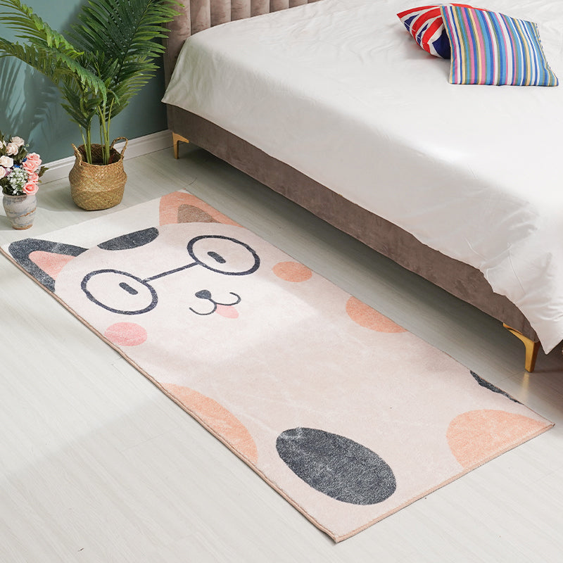 BowLift | Designer Kids Room Carpet Multicolor Cartoon Animal Pattern Carpet Cotton Blend Non-Slip Back Area Rug