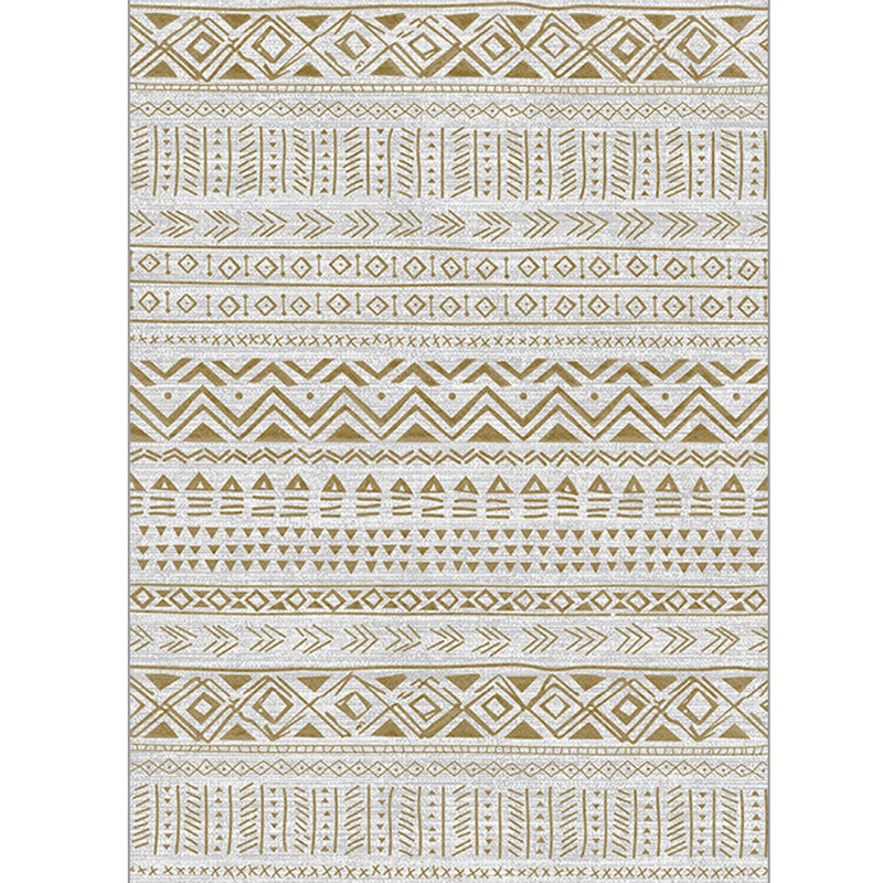 BowLift | Ethnically Geometric Printed Rug Multi Colors Cotton Blend Indoor Rug Pet Friendly Easy Care Area Rug for Living Room