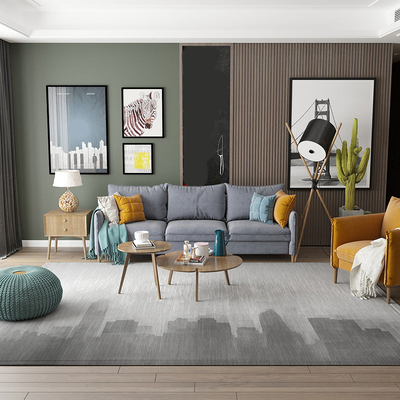 BowLift | Contemporary Abstract Rug Multicolor Cotton Blend Rug with Non-Slip Backing Easy to Maintain Washable Rug for Home