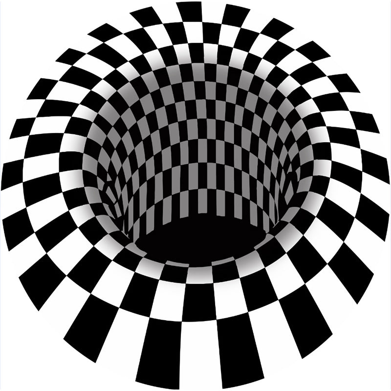 BowLift | Colorful Living Room Rug Funky 3D Geometric Rug for Indoor Use Synthetic Non-Slip Back Washable Rug