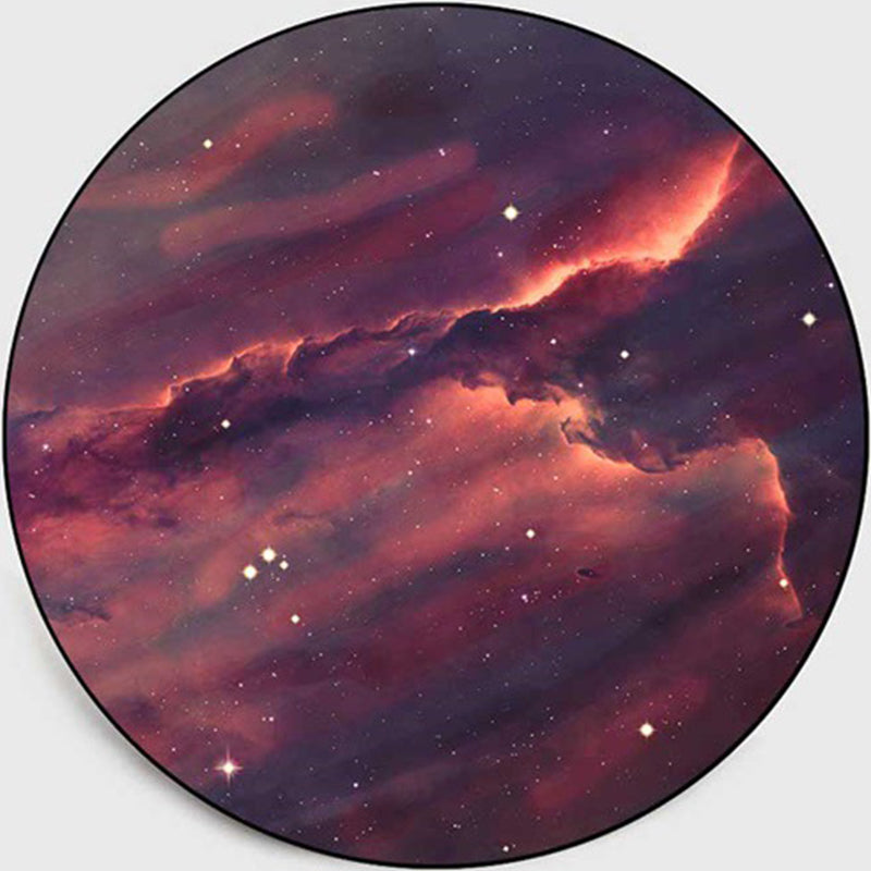 BowLift | Colorful Children's Room Rug Contemporary Space 3D Printed Carpet Polyester Non-Slip Washable Rug