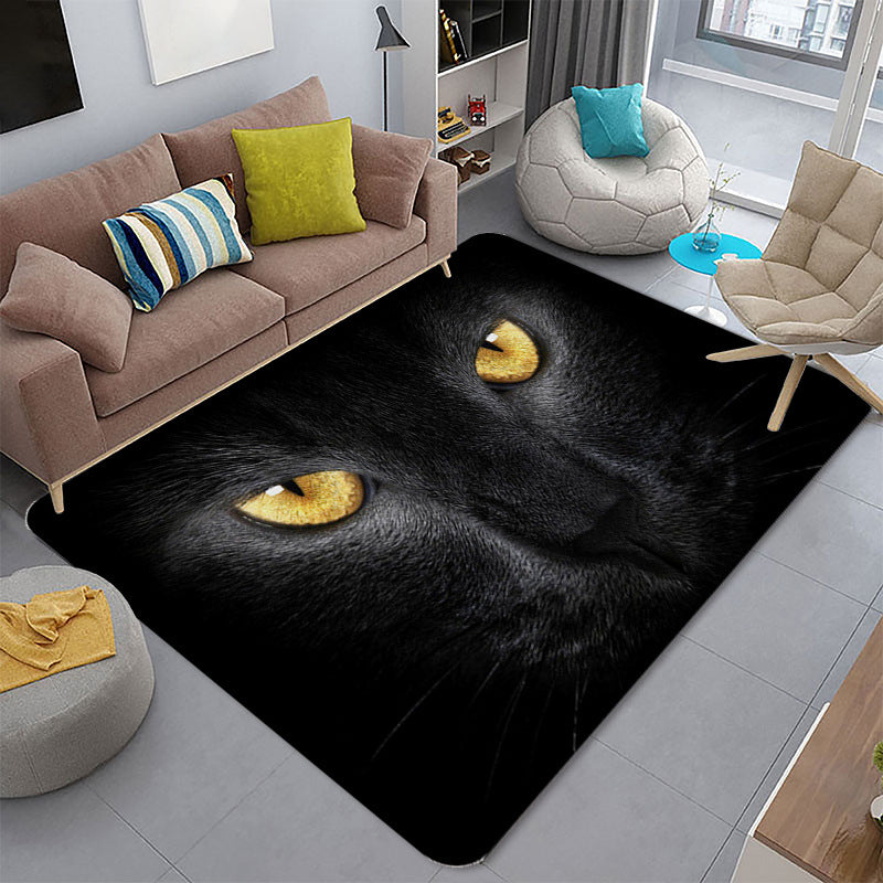 BowLift | Funky Living Room Rug Multicolor Cartoon 3D Print Rug Synthetic Non-Slip Backing Stain Resistant Rug