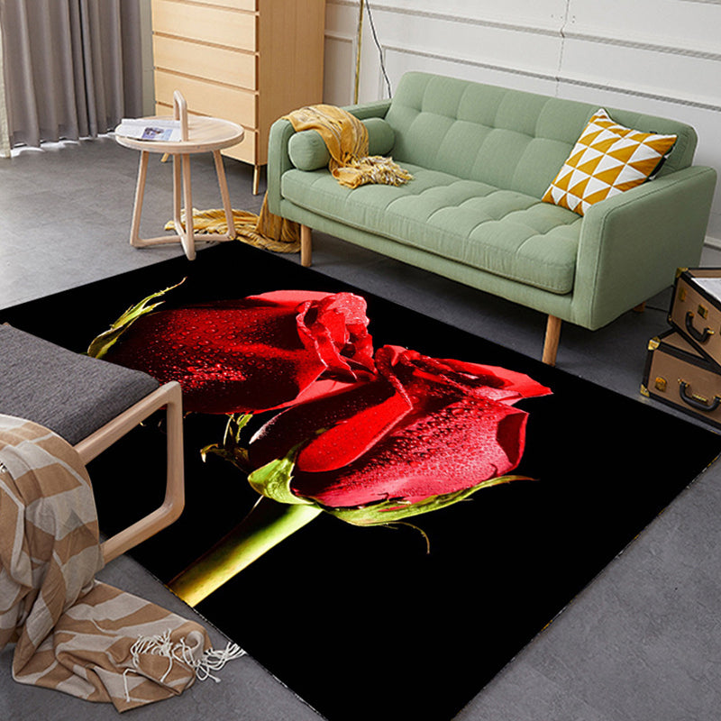 BowLift | Colorful Relaxation Area Rug Cotton Blend Cartoon Pattern Indoor Rug Machine Washable Non-Slip Rug for Décor