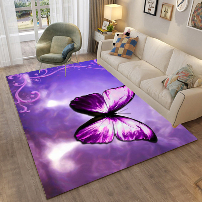 BowLift | Colorful Relaxation Area Rug Cotton Blend Cartoon Pattern Indoor Rug Machine Washable Non-Slip Rug for Décor