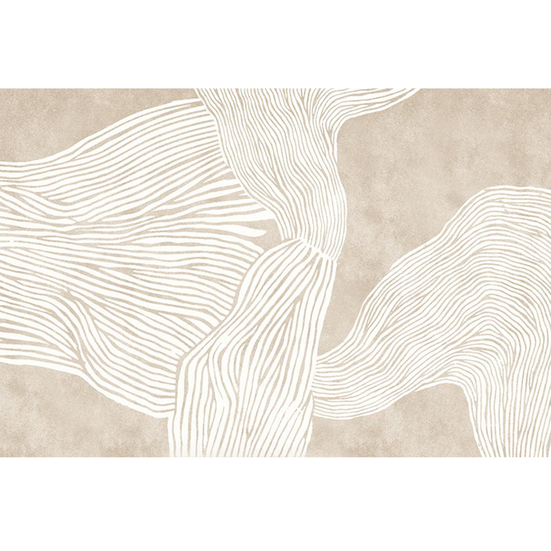 BowLift | Creative Decor Rug Apricot Abstract Printed Area Rug Polypropylene Non-Slip Back Pet-Friendly Rug