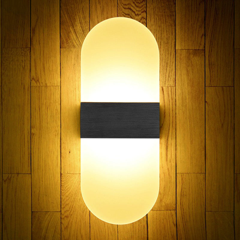 BowLift | Acrylic Geometric Wall Scone Lamp Modern Style LED Wall Lighting Fixture for Bed Sides
