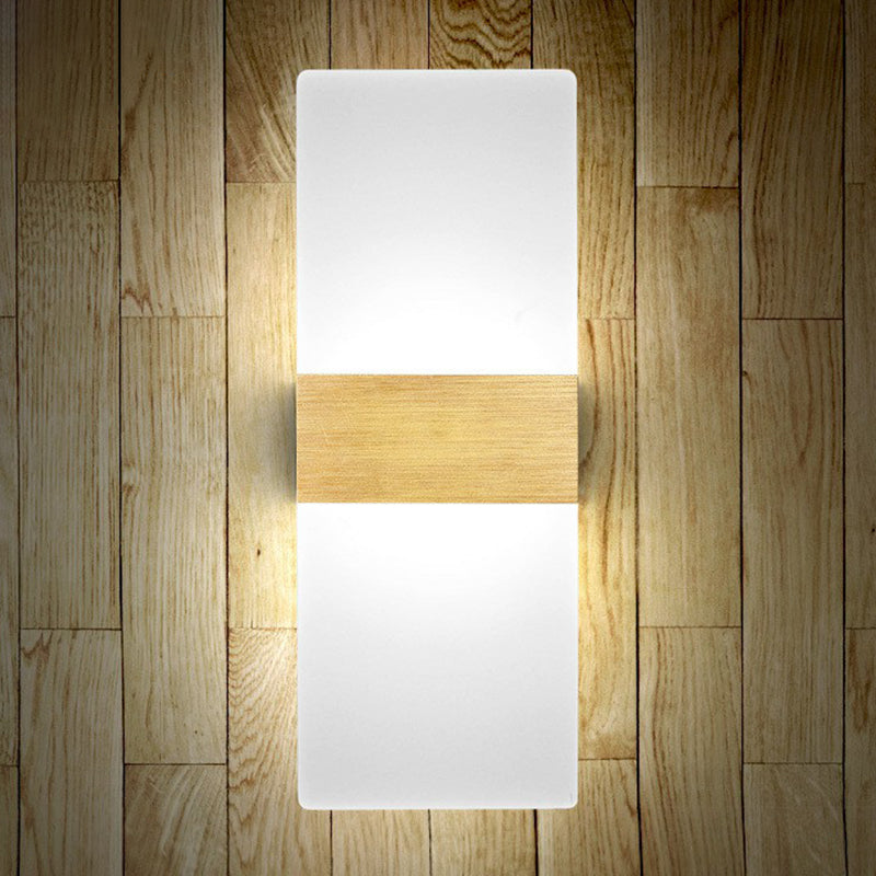 BowLift | Acrylic Geometric Wall Scone Lamp Modern Style LED Wall Lighting Fixture for Bed Sides