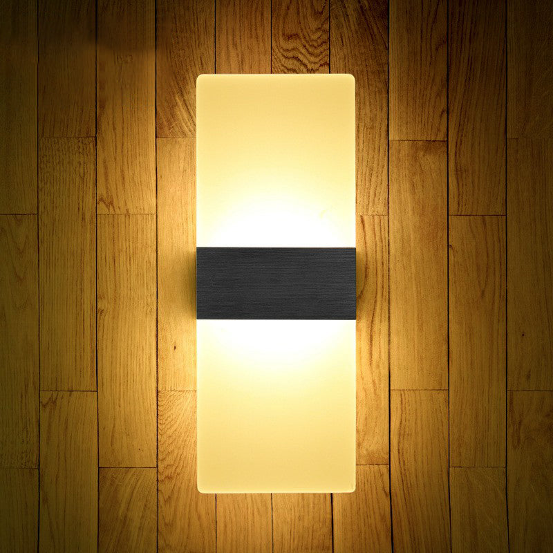 BowLift | Acrylic Geometric Wall Scone Lamp Modern Style LED Wall Lighting Fixture for Bed Sides