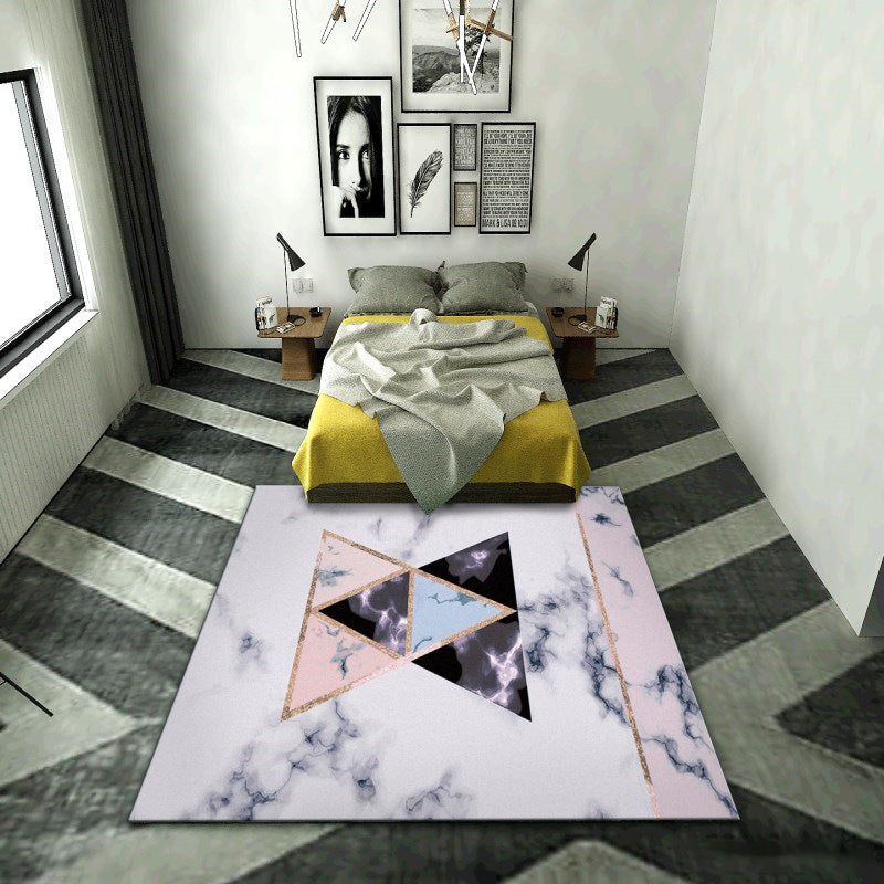 BowLift | Western garden printed carpet multicolored polyester carpet with non-slip backing stain-resistant indoor carpet for bedroom