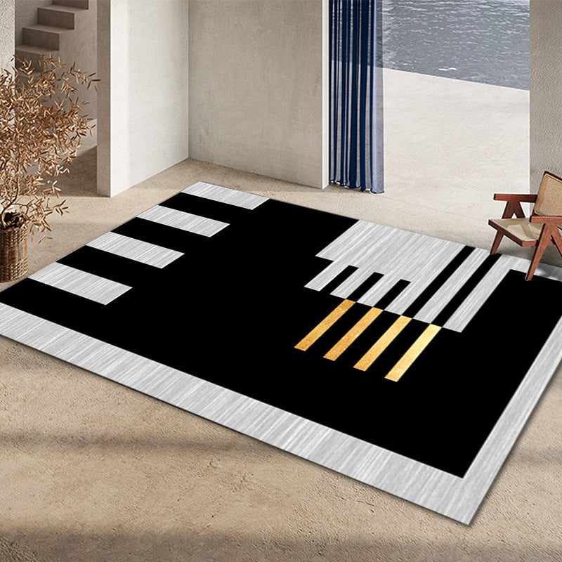 BowLift | Glam Home Decoration Rug Multicolored Abstract Print Rug Polypropylene Non-Slip Back Easy Care Rug