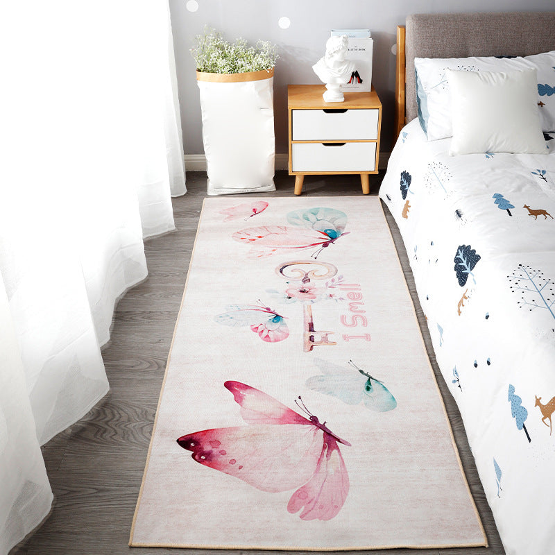 BowLift | Beautiful children's room carpet Multicolored animal print area rug polypropylene non-slip backing easy-care carpet