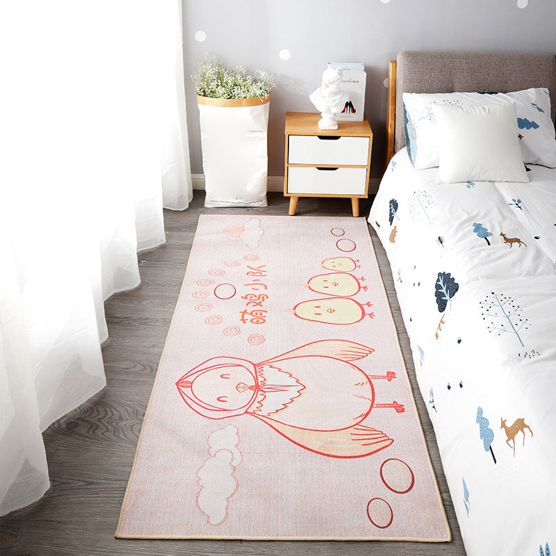 BowLift | Beautiful children's room carpet Multicolored animal print area rug polypropylene non-slip backing easy-care carpet