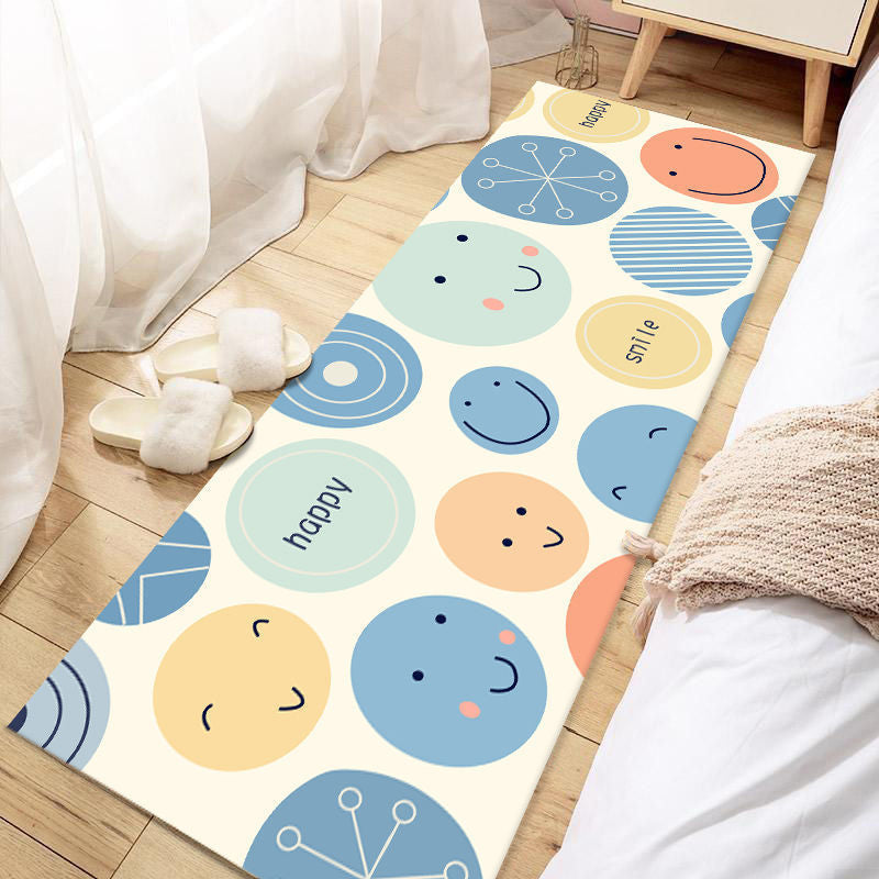 BowLift | Casual Love Rug Multicolor Animal Print Indoor Rug Synthetic Non-Slip Backing Washable Rug for Bedroom