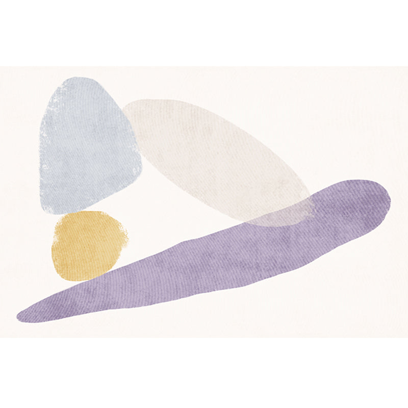 BowLift | Casual Multicolor Relaxing Carpet Synthetic Color Block Carpet Non-Slip Back Washable Carpet for Bedroom