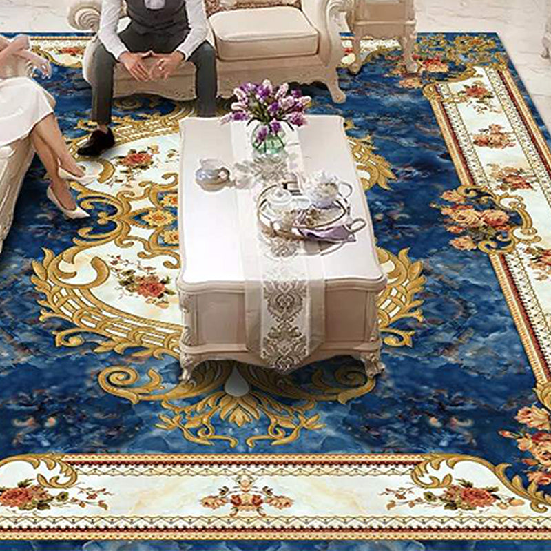 BowLift | Americana Home Rug Multicolored Printed Rug Polyester Non-Slip Backing Easy Care Rug