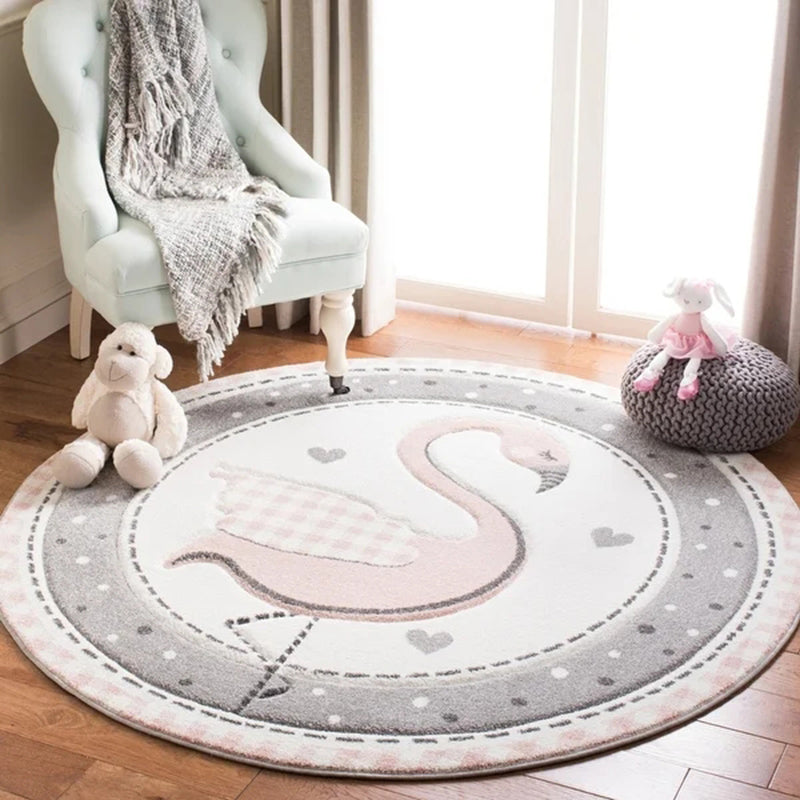 BowLift | Colorful Cartoon Rug Polyester Lovable Indoor Carpet Easy Care Pet-friendly Area Rug for Kids