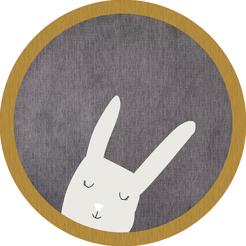 BowLift | Casual Kids Bedroom Rug Multicolor Cartoon Indoor Rug Polyester Non-Slip Easy Care Area Rug