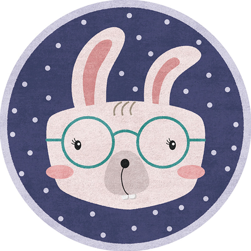 BowLift | Casual Kids Bedroom Rug Multicolor Cartoon Indoor Rug Polyester Non-Slip Easy Care Area Rug