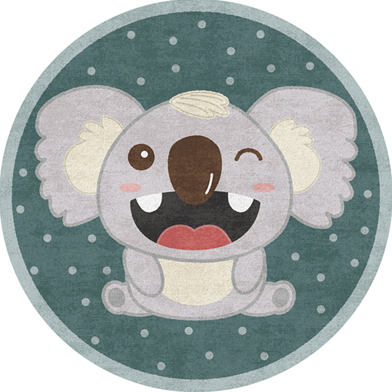 BowLift | Casual Kids Bedroom Rug Multicolor Cartoon Indoor Rug Polyester Non-Slip Easy Care Area Rug