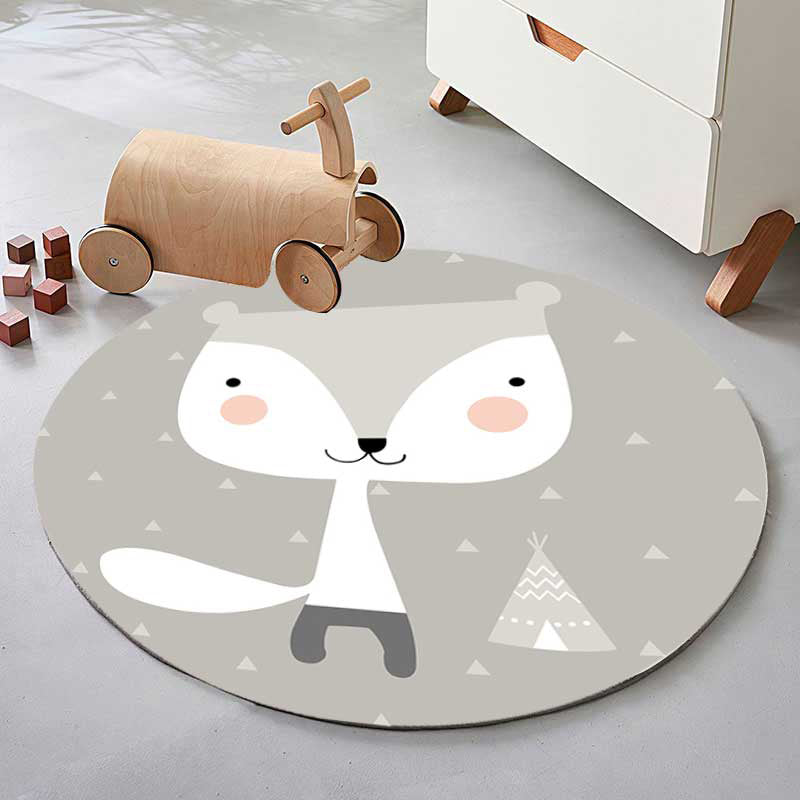 BowLift | Colorful Creative Carpet Polyester Cartoon Print Indoor Rug Non-Slip Back Pet-Friendly Rug for Kids