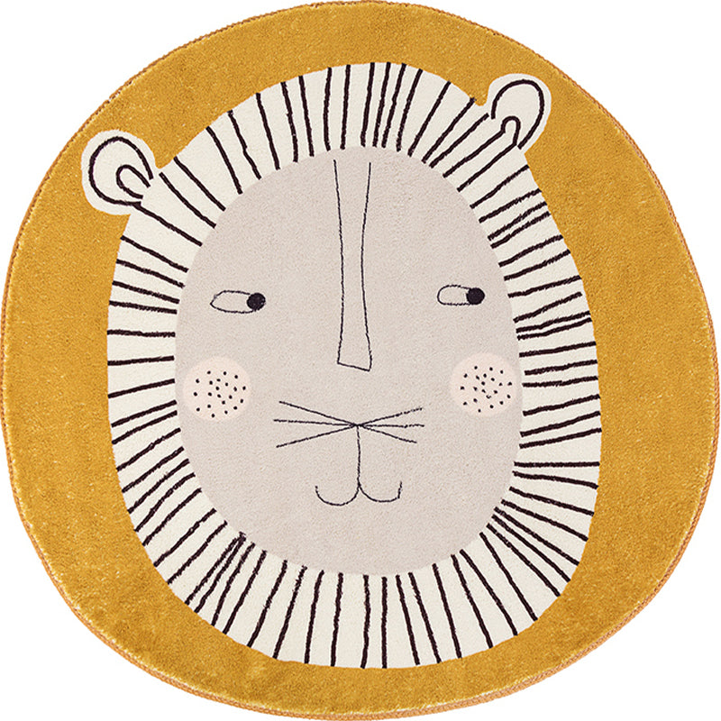 BowLift | Classic Children's Room Rug Multicolored Cartoon Print Rug Polypropylene Washable Non-Slip Backing Rug