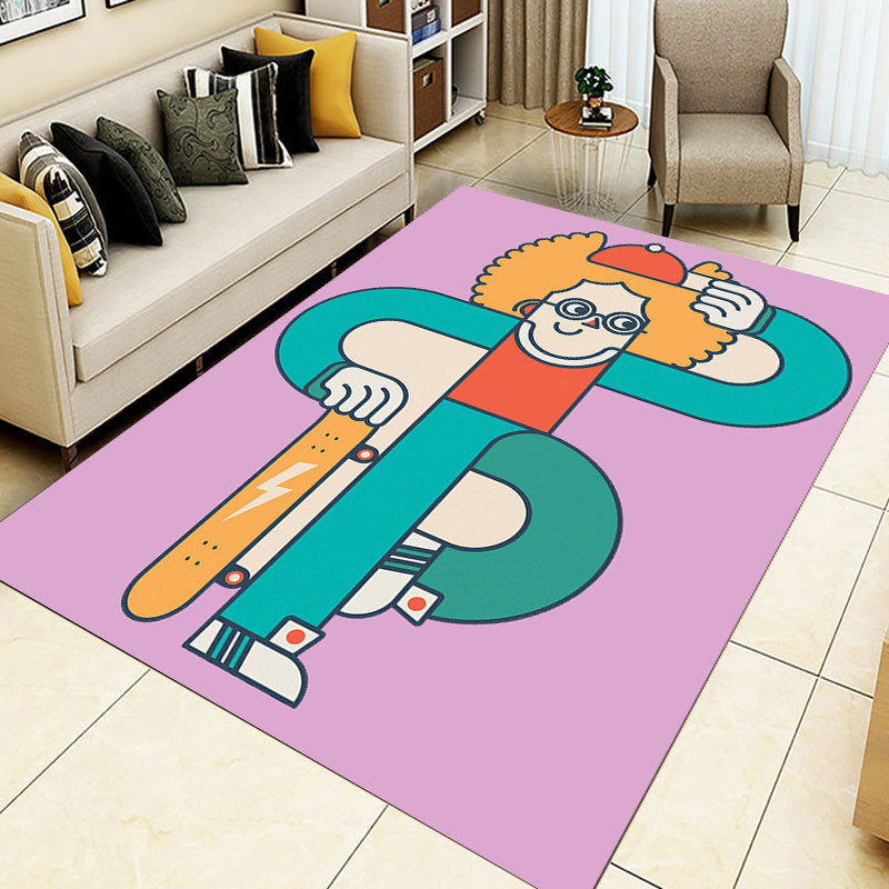 BowLift | Designer Room Decor Carpet Multicolor Fairy Tale Print Carpet Polyester Non-Slip Backing Pet-Friendly Carpet
