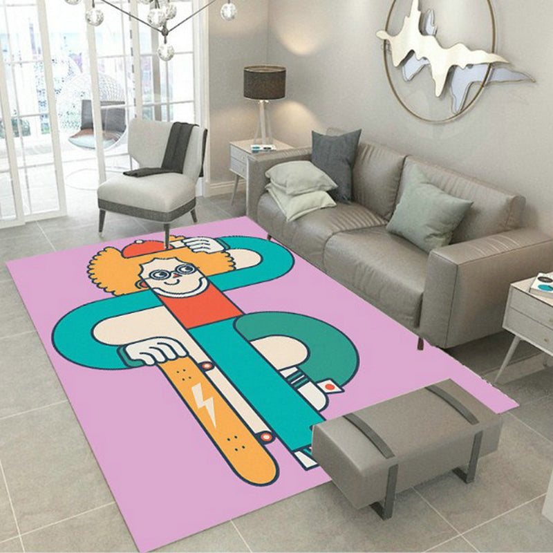 BowLift | Designer Room Decor Carpet Multicolored Fairy Tale Print Carpet Polyester Anti-Slip Back Pet Friendly Carpet