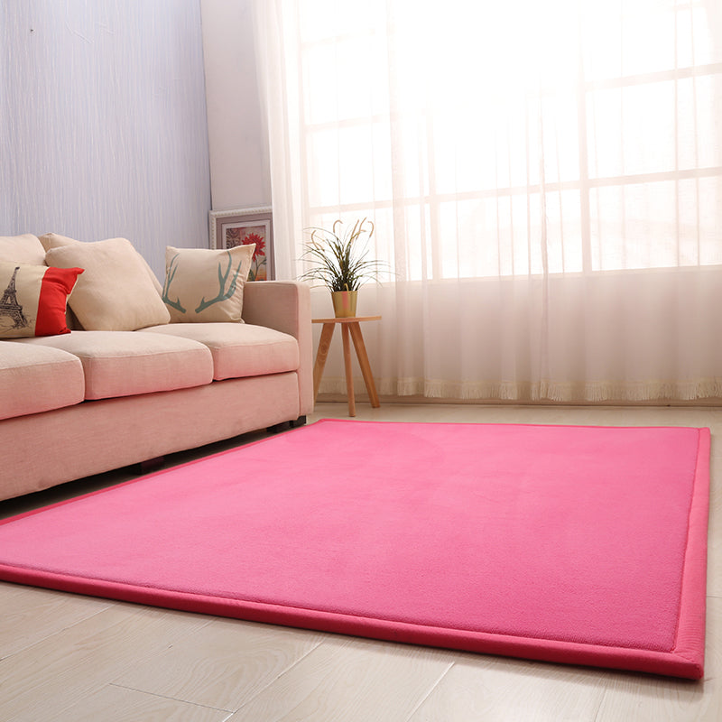 BowLift | Casual Solid Color Rug Multicolor Synthetic Indoor Rug Pet-friendly Non-slip Back Rug for the Bedroom