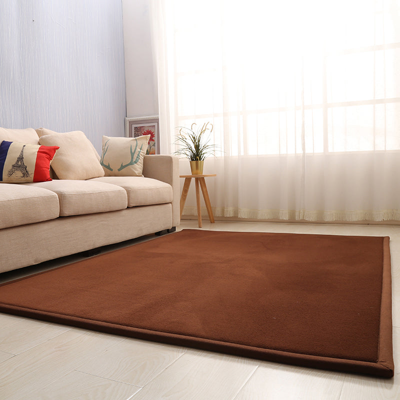 BowLift | Casual Solid Color Rug Multicolored Synthetic Indoor Rug Pet-Friendly Non-Slip Back Rug for the Bedroom