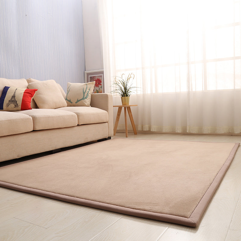 BowLift | Casual Solid Color Rug Multicolor Synthetic Indoor Rug Pet-friendly Non-slip Back Rug for the Bedroom