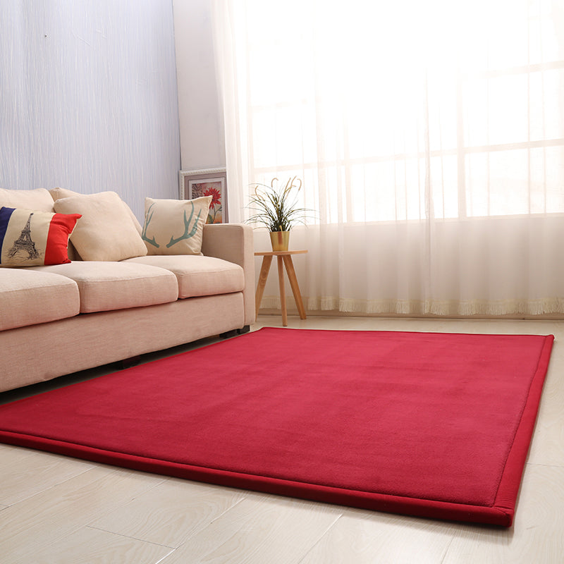 BowLift | Casual Solid Color Rug Multicolor Synthetic Indoor Rug Pet-friendly Non-slip Back Rug for the Bedroom