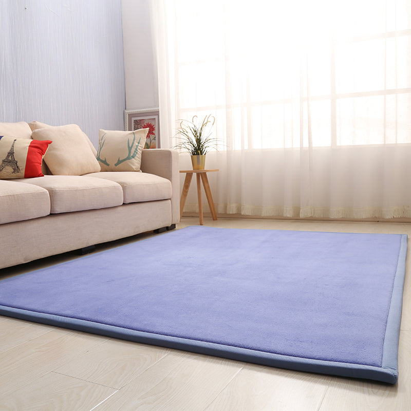 BowLift | Casual Solid Color Rug Multicolored Synthetic Indoor Rug Pet-Friendly Non-Slip Back Rug for the Bedroom