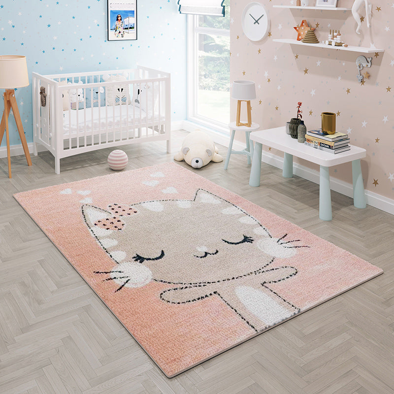 BowLift | Casual Cartoon Print Rug Multicolored Polypropylene Rug Non-Slip Washable Easy Care Rug for Kids